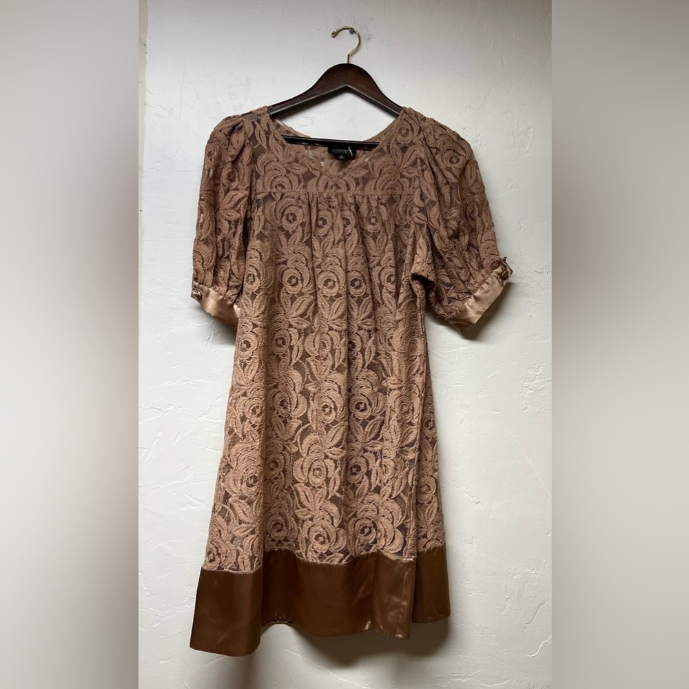 Adrianne Papell Light Pink Cotton and Nylon Dress